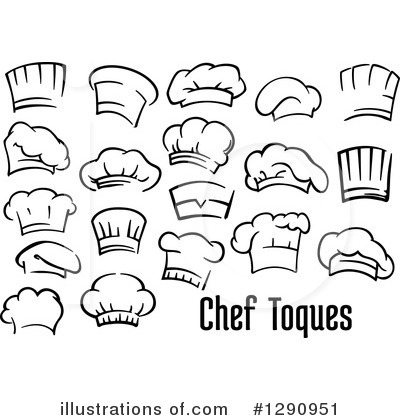 Royalty-Free (RF) Chef Hat Clipart Illustration by Vector Tradition SM - Stock Sample #1290951