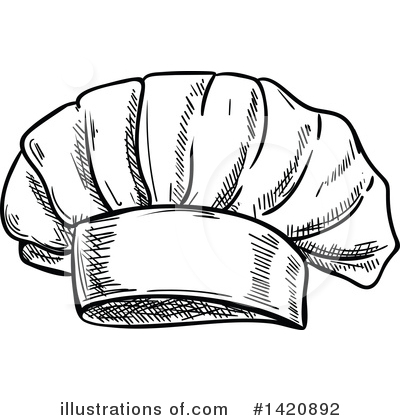 Royalty-Free (RF) Chef Hat Clipart Illustration by Vector Tradition SM - Stock Sample #1420892