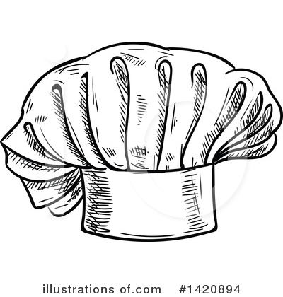 Royalty-Free (RF) Chef Hat Clipart Illustration by Vector Tradition SM - Stock Sample #1420894