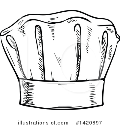 Royalty-Free (RF) Chef Hat Clipart Illustration by Vector Tradition SM - Stock Sample #1420897