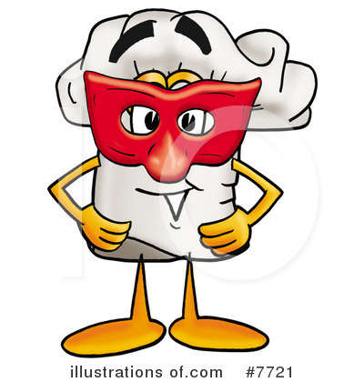 Royalty-Free (RF) Chef Hat Clipart Illustration by Mascot Junction - Stock Sample #7721