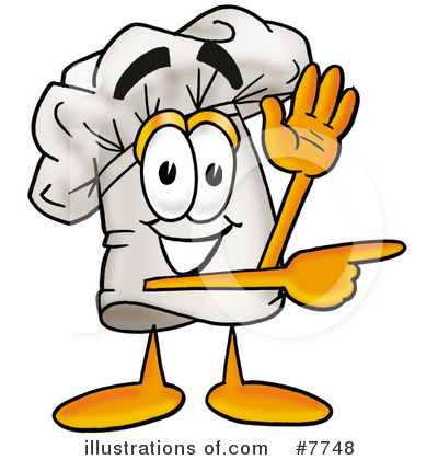Royalty-Free (RF) Chef Hat Clipart Illustration by Mascot Junction - Stock Sample #7748