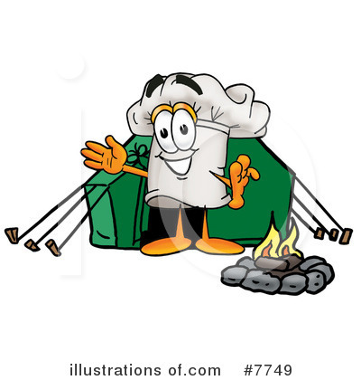 Royalty-Free (RF) Chef Hat Clipart Illustration by Mascot Junction - Stock Sample #7749