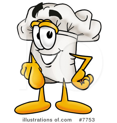 Royalty-Free (RF) Chef Hat Clipart Illustration by Mascot Junction - Stock Sample #7753