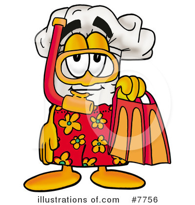 Royalty-Free (RF) Chef Hat Clipart Illustration by Mascot Junction - Stock Sample #7756