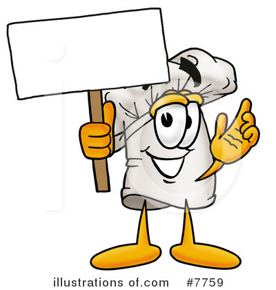 Royalty-Free (RF) Chef Hat Clipart Illustration by Mascot Junction - Stock Sample #7759