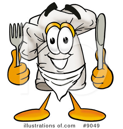 Chefs Hat Character Clipart #9049 by Toons4Biz