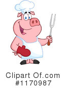 Chef Pig Clipart #1170987 by Hit Toon