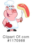 Chef Pig Clipart #1170988 by Hit Toon