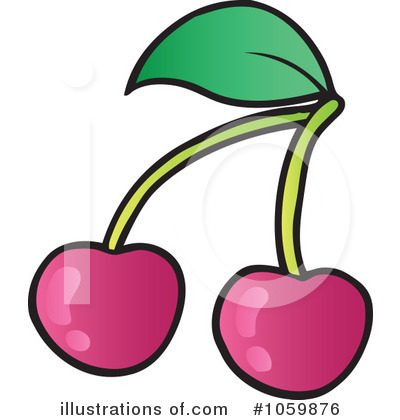 Royalty-Free (RF) Cherries Clipart Illustration by visekart - Stock Sample #1059876