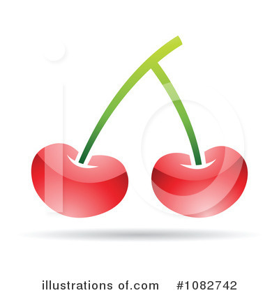 Royalty-Free (RF) Cherries Clipart Illustration by cidepix - Stock Sample #1082742