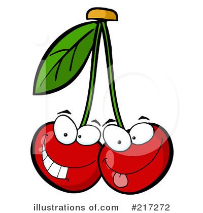 Royalty-Free (RF) Cherries Clipart Illustration by Hit Toon - Stock Sample #217272