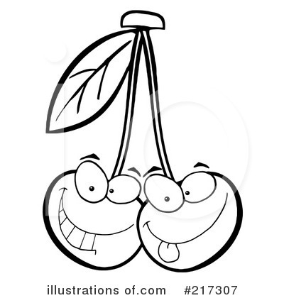 Cherries Clipart #217307 by Hit Toon