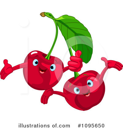 Royalty-Free (RF) Cherry Clipart Illustration by Pushkin - Stock Sample #1095650