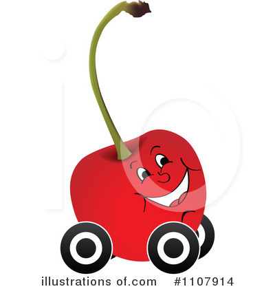 Royalty-Free (RF) Cherry Clipart Illustration by Andrei Marincas - Stock Sample #1107914