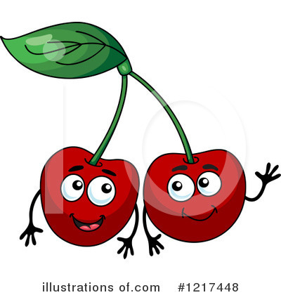 Royalty-Free (RF) Cherry Clipart Illustration by Vector Tradition SM - Stock Sample #1217448