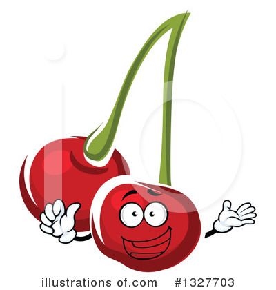 Royalty-Free (RF) Cherry Clipart Illustration by Vector Tradition SM - Stock Sample #1327703