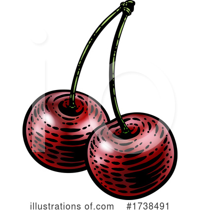 Cherries Clipart #1738491 by AtStockIllustration