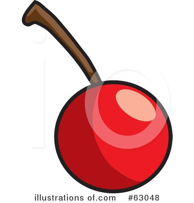 Royalty-Free (RF) Cherry Clipart Illustration by Rosie Piter - Stock Sample #63048