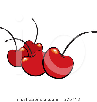 Royalty-Free (RF) Cherry Clipart Illustration by Lal Perera - Stock Sample #75718