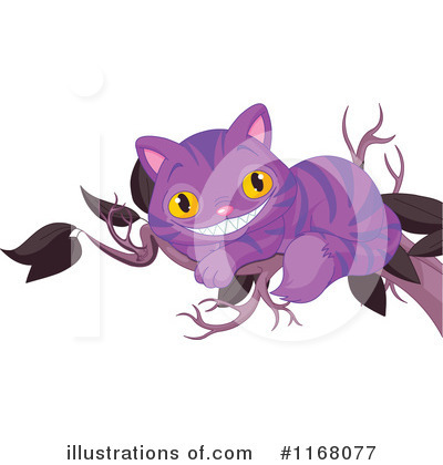 Royalty-Free (RF) Cheshire Cat Clipart Illustration by Pushkin - Stock Sample #1168077