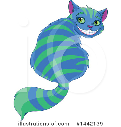 Royalty-Free (RF) Cheshire Cat Clipart Illustration by Pushkin - Stock Sample #1442139