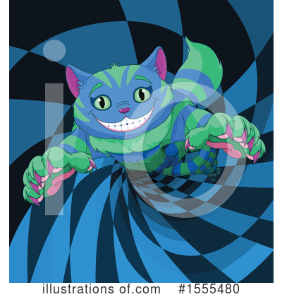 Royalty-Free (RF) Cheshire Cat Clipart Illustration by Pushkin - Stock Sample #1555480