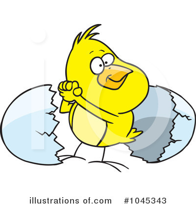 Royalty-Free (RF) Chick Clipart Illustration by toonaday - Stock Sample #1045343