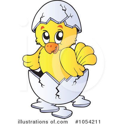 Royalty-Free (RF) Chick Clipart Illustration by visekart - Stock Sample #1054211