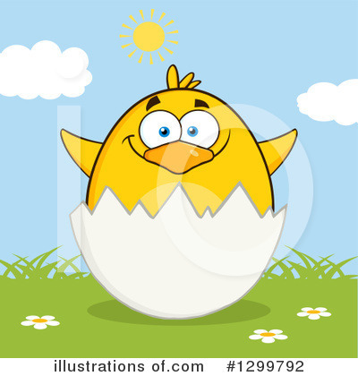 Royalty-Free (RF) Chick Clipart Illustration by Hit Toon - Stock Sample #1299792