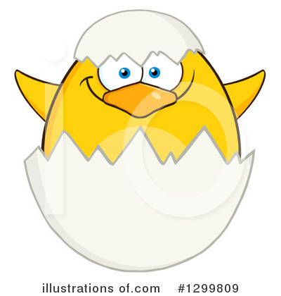 Royalty-Free (RF) Chick Clipart Illustration by Hit Toon - Stock Sample #1299809