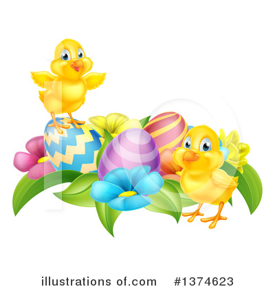 Easter Eggs Clipart #1374623 by AtStockIllustration