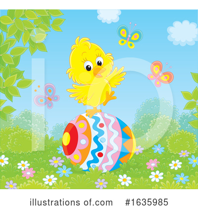 Easter Chick Clipart #1635985 by Alex Bannykh