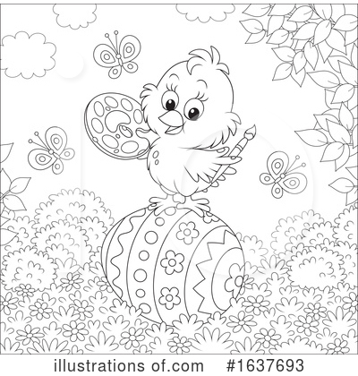 Royalty-Free (RF) Chick Clipart Illustration by Alex Bannykh - Stock Sample #1637693
