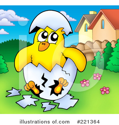 Royalty-Free (RF) Chick Clipart Illustration by visekart - Stock Sample #221364