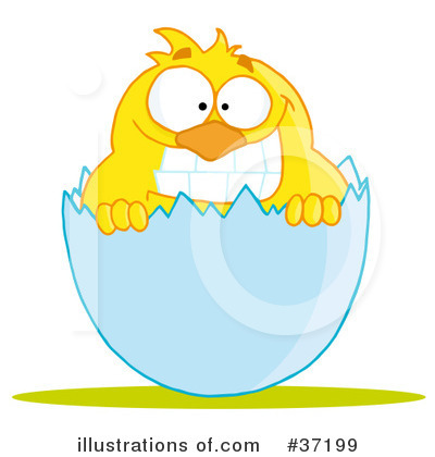 Royalty-Free (RF) Chick Clipart Illustration by Hit Toon - Stock Sample #37199