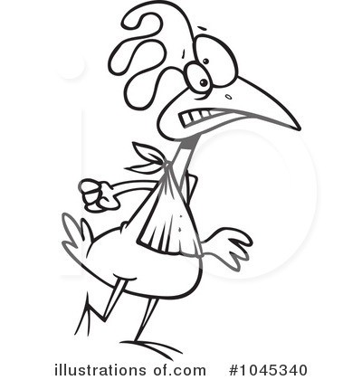Royalty-Free (RF) Chicken Clipart Illustration by toonaday - Stock Sample #1045340