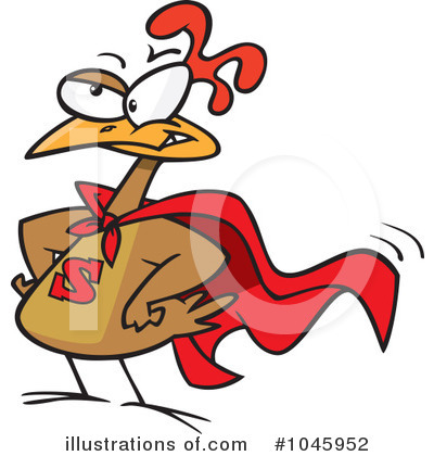 Royalty-Free (RF) Chicken Clipart Illustration by toonaday - Stock Sample #1045952