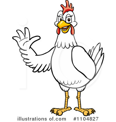 Royalty-Free (RF) Chicken Clipart Illustration by Cartoon Solutions - Stock Sample #1104827
