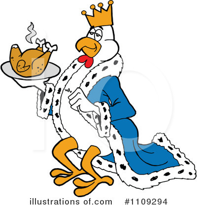 Royalty-Free (RF) Chicken Clipart Illustration by LaffToon - Stock Sample #1109294