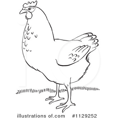 Royalty-Free (RF) Chicken Clipart Illustration by Picsburg - Stock Sample #1129252