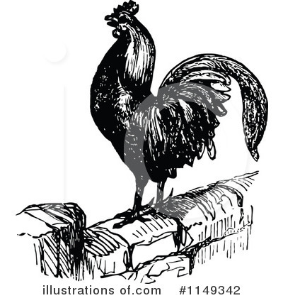 Roosters Clipart #1149342 by Prawny Vintage