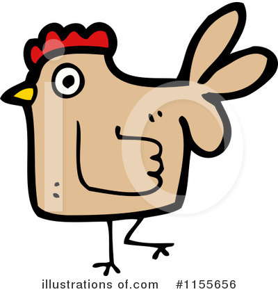 Royalty-Free (RF) Chicken Clipart Illustration by lineartestpilot - Stock Sample #1155656