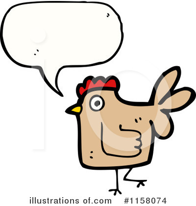 Royalty-Free (RF) Chicken Clipart Illustration by lineartestpilot - Stock Sample #1158074
