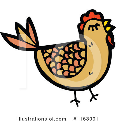 Royalty-Free (RF) Chicken Clipart Illustration by lineartestpilot - Stock Sample #1163091