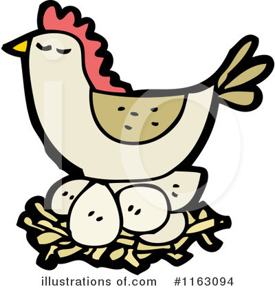 Royalty-Free (RF) Chicken Clipart Illustration by lineartestpilot - Stock Sample #1163094