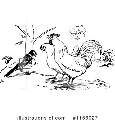 Royalty-Free (RF) Chicken Clipart Illustration by Prawny Vintage - Stock Sample #1166027