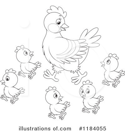 Royalty-Free (RF) Chicken Clipart Illustration by Alex Bannykh - Stock Sample #1184055