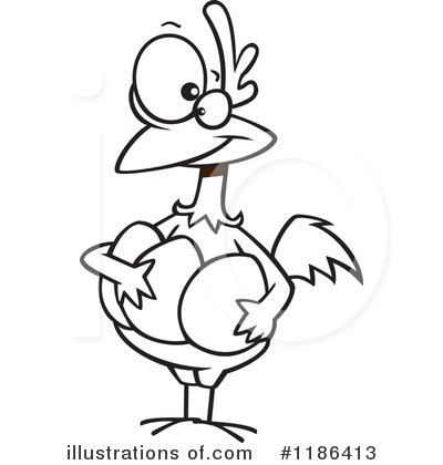 Royalty-Free (RF) Chicken Clipart Illustration by toonaday - Stock Sample #1186413