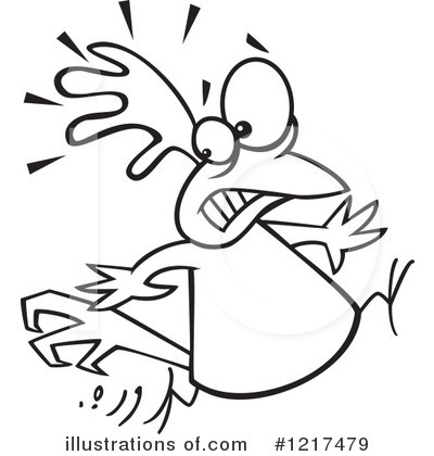 Royalty-Free (RF) Chicken Clipart Illustration by toonaday - Stock Sample #1217479